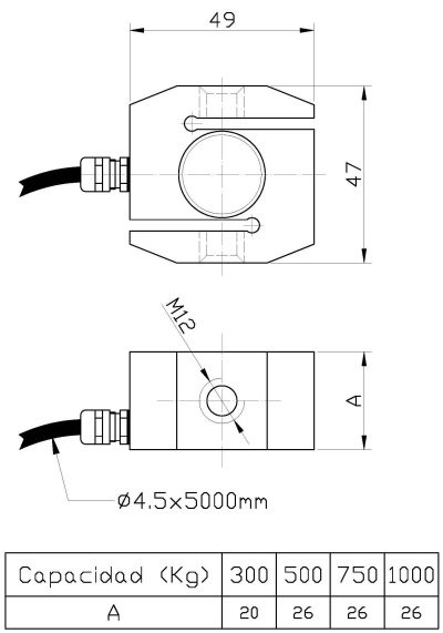 Celula de tensionare compresiune S-2A