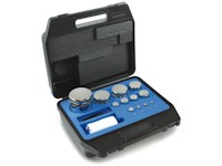 Set greutati etalon compacte,inox lustruit in cutie de plastic clasa F1 (321)